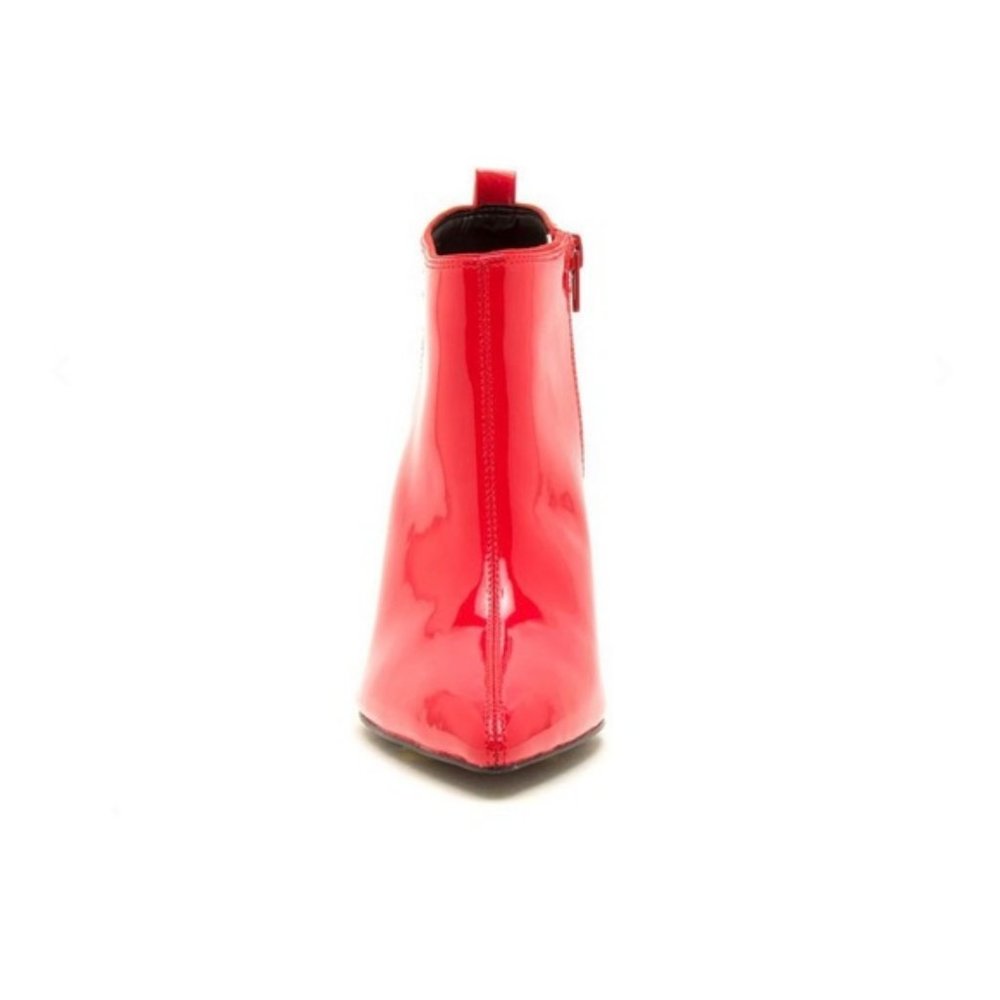 Red Patent Ankle Booties - Picture 6 of 8